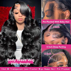 oveflect 13x6 HD lace frontal with baby hair for versatile parting options.