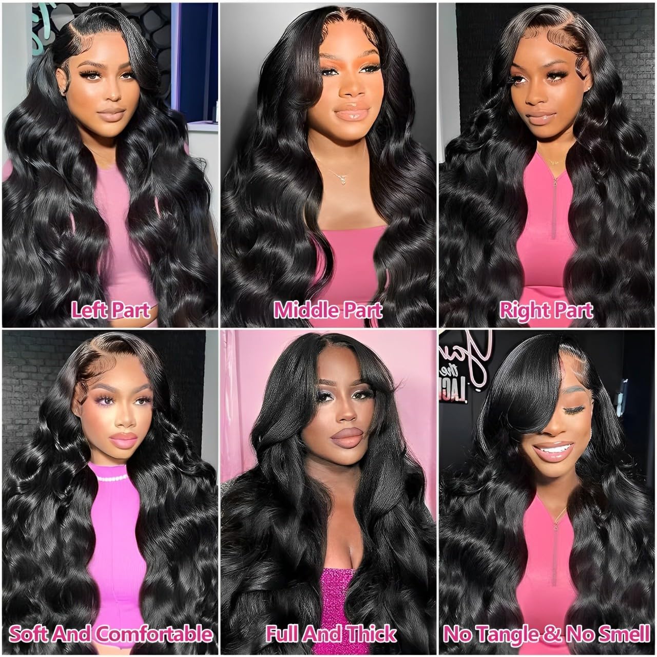 oveflect 200% density body wave creates full, natural-looking volume.