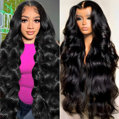 oveflect 30inch HD lace front wig with natural hairline for seamless daily wear.