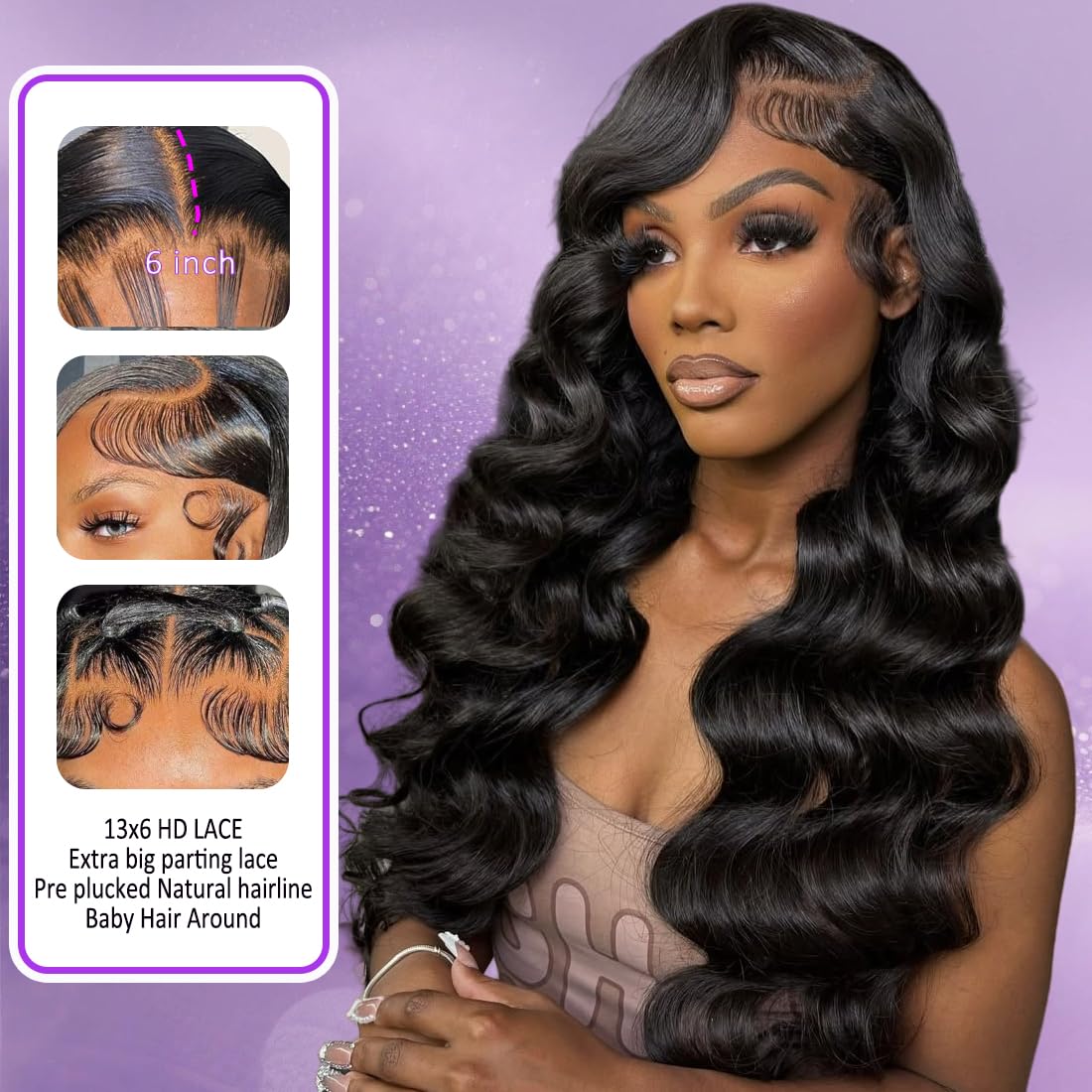 OVEOOZ pre-plucked baby hairs - natural hairline illusion