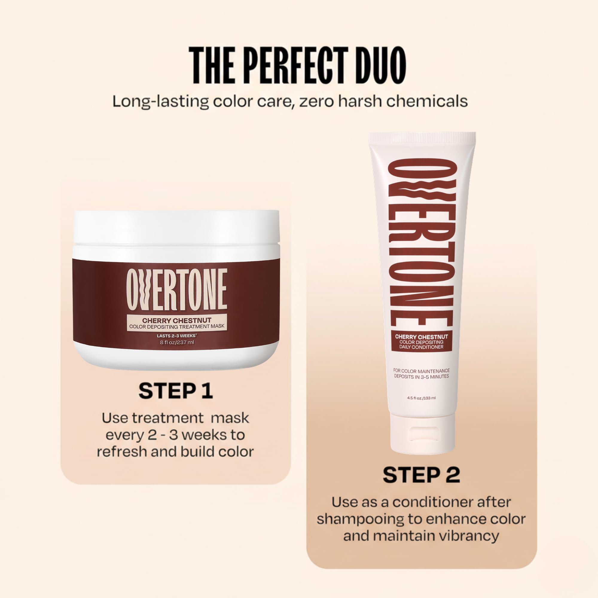 Suitable for all hair types with added shine and manageability.