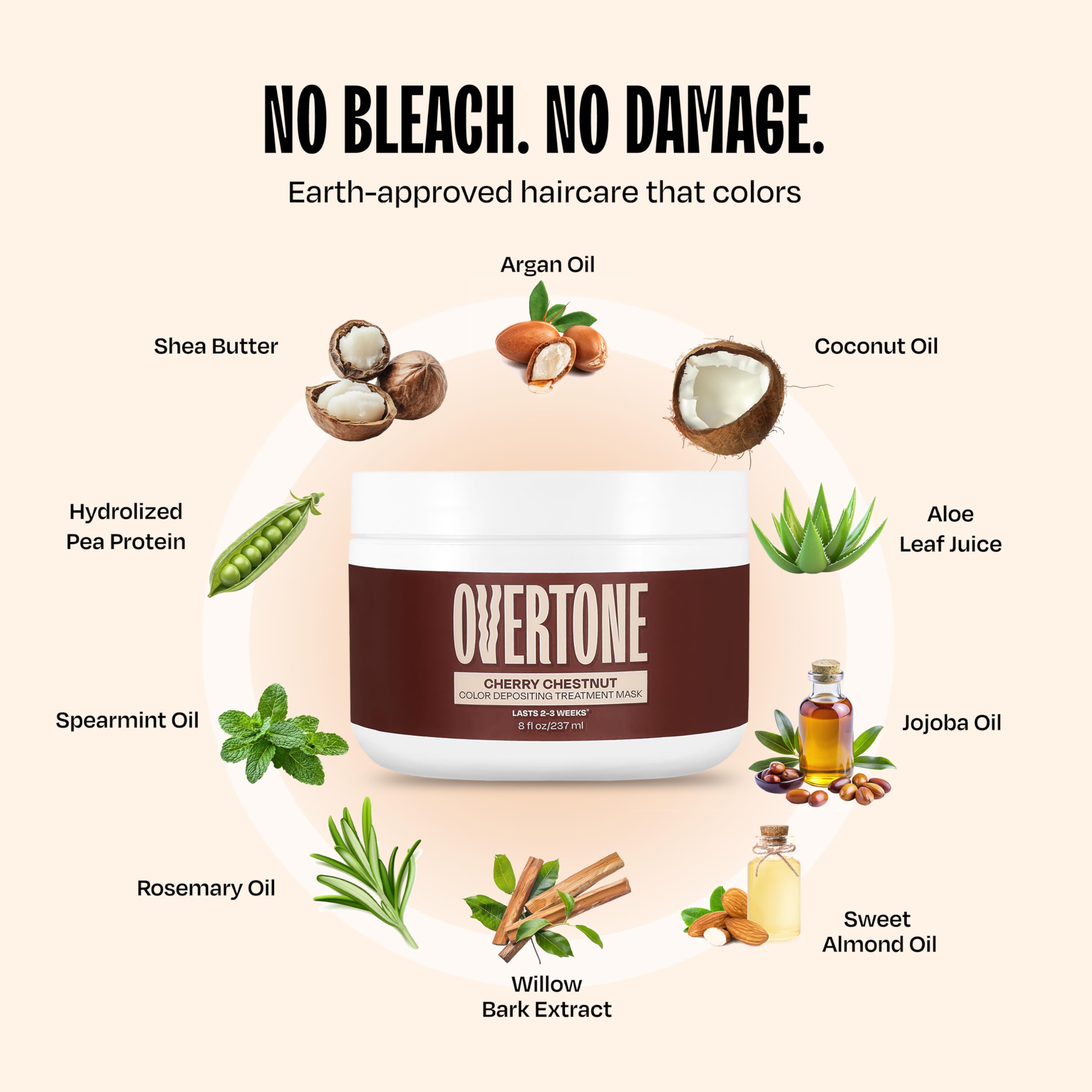 Overtone Cherry Chestnut suitable for all hair types and textures