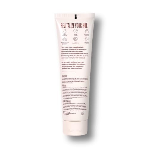 Hair swatches demonstrate deeper cherry-chestnut color from color deposit.