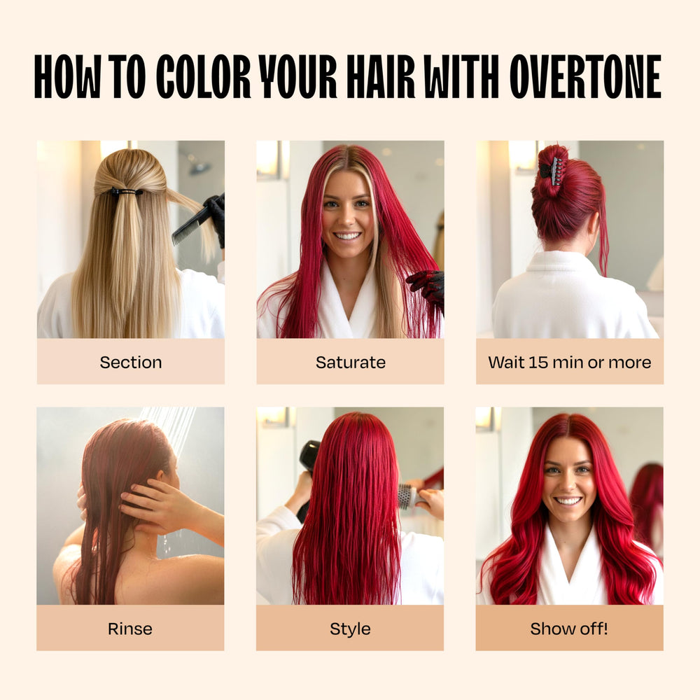 overtone before and after sample shows color enhancement