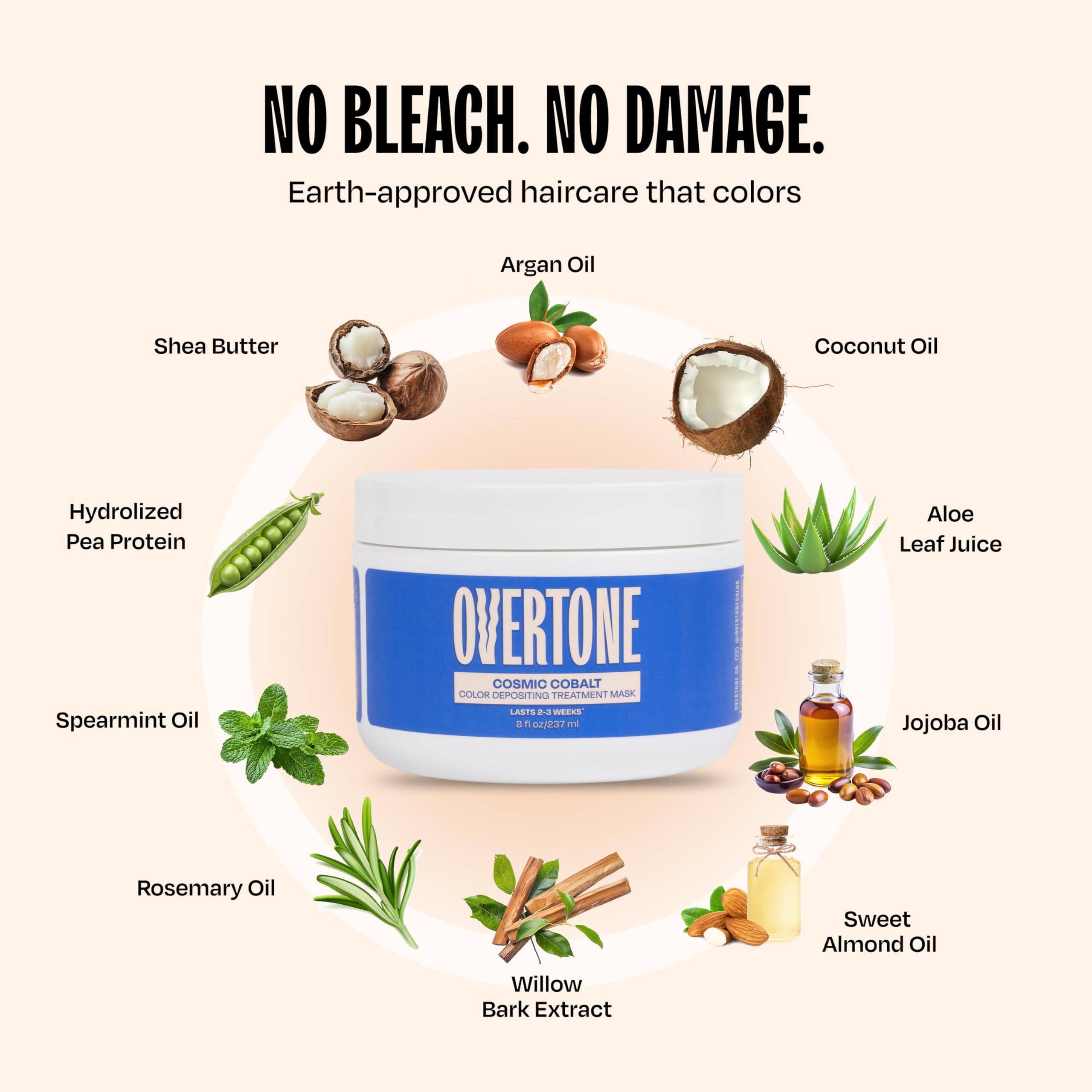 Overtone Cosmic Cobalt vegan cruelty-free formula and clean ingredients.