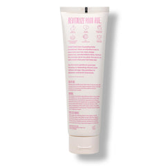 Overtone cotton candy pink conditioner application showing quick color refresh in shower