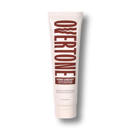 Overtone daily color depositing conditioner application shot for easy use.