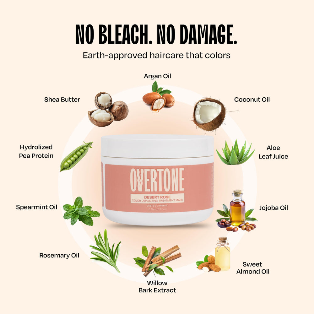 Overtone Desert Rose vegan cruelty-free icon signals ethical color care