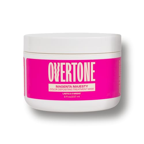 oVertone Extreme Magenta hair-mask texture close-up highlighting moisturizing formula