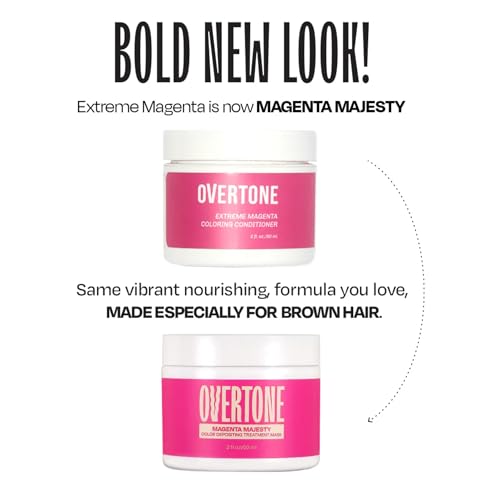 oVertone Extreme Magenta jar showing creamy texture for semi-permanent color