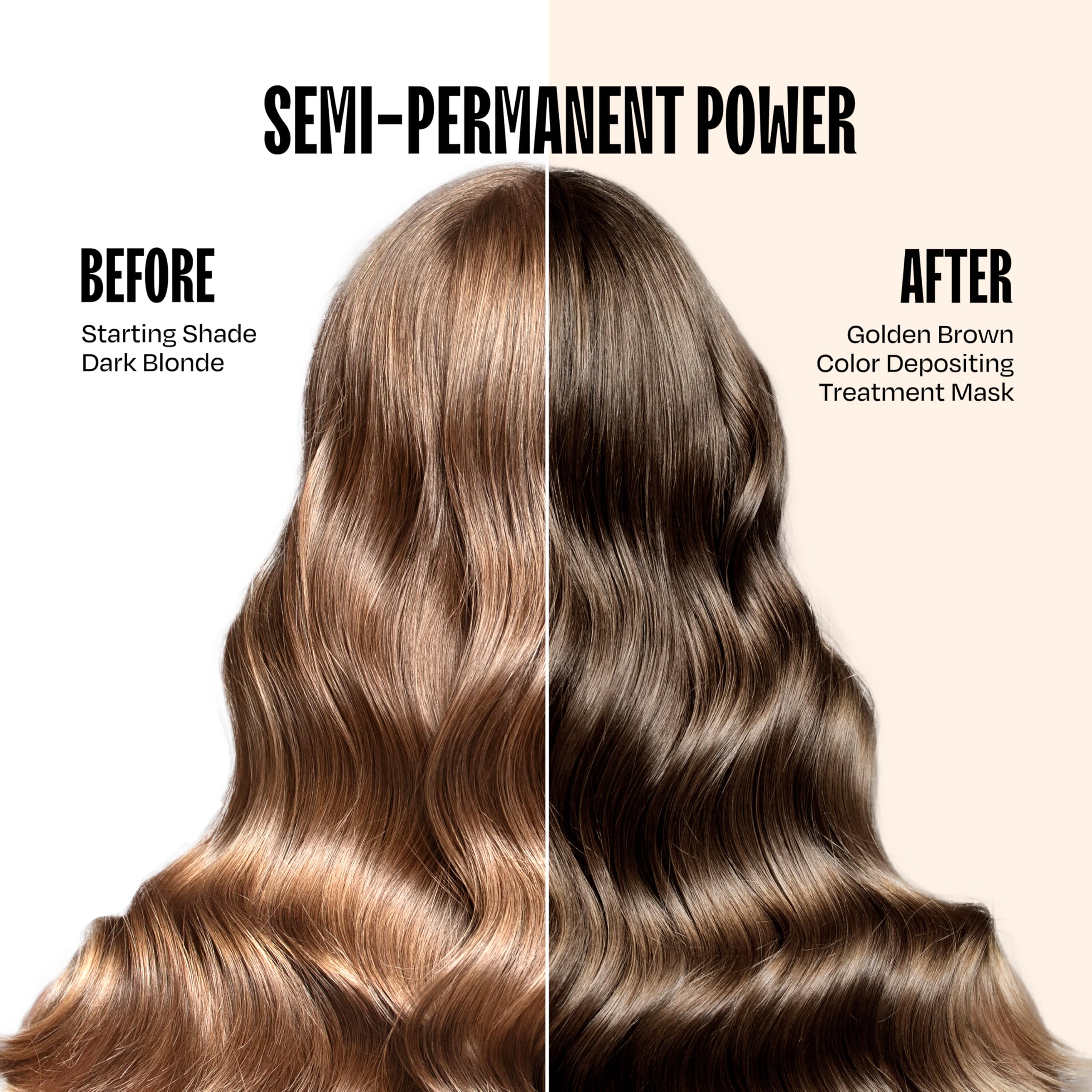 oVertone Golden Brown color swirl—creamy texture for smooth, even coverage.