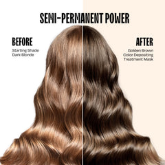 oVertone Golden Brown color swirl—creamy texture for smooth, even coverage.