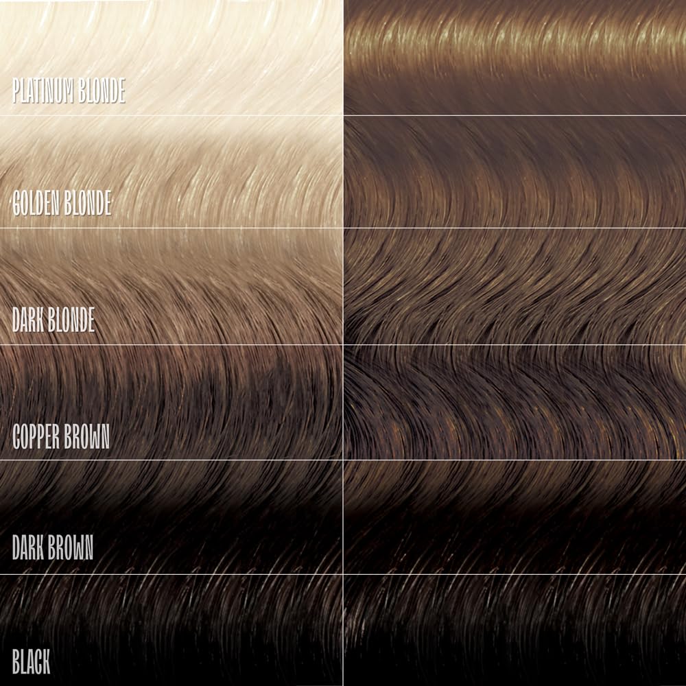 hair strands show deeper tone and shine after using oVertone Golden Brown