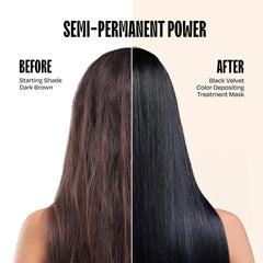 Overtone hair color massage shows even pigment distribution