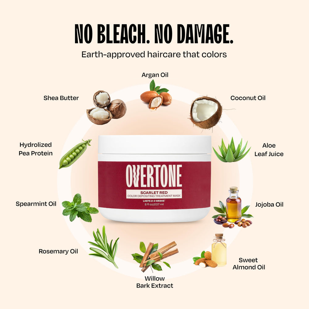 overtone salon-like shine achieved with at-home color treatment