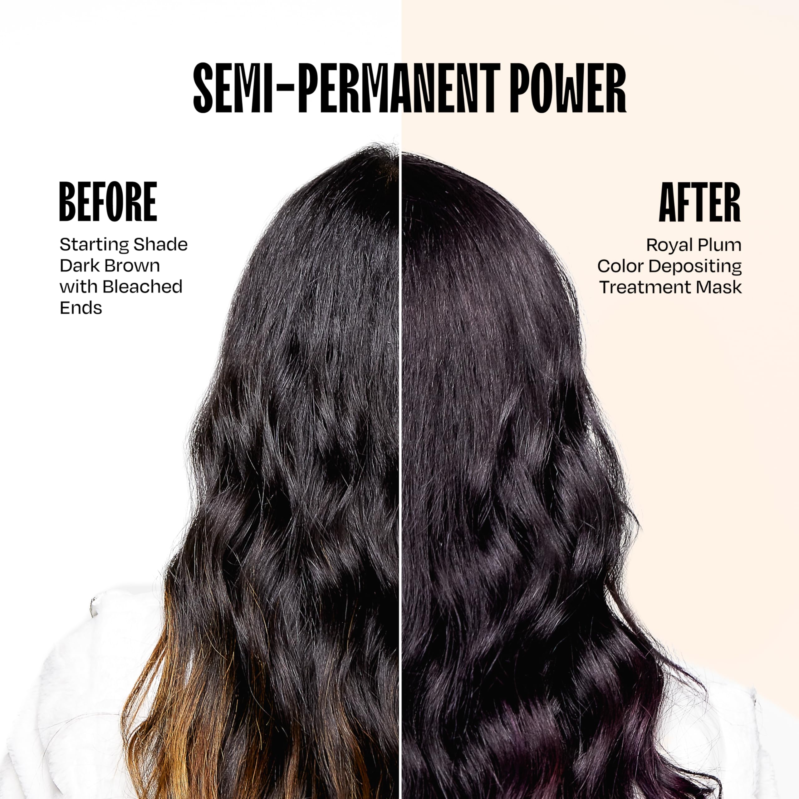oVertone Royal Plum application gloves for mess-free color treatment.