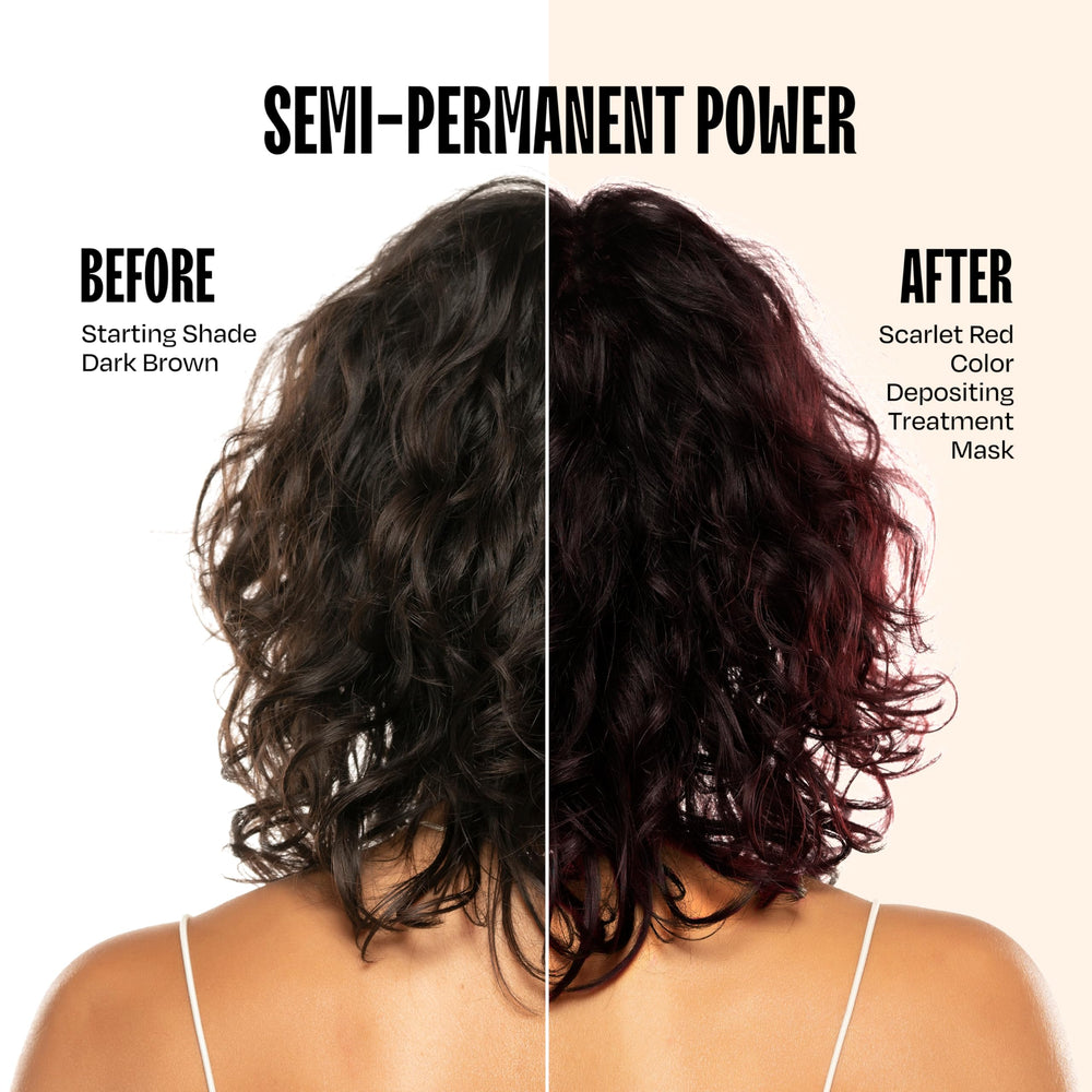 overtone scarlet red application on dry hair previews quick color deposit