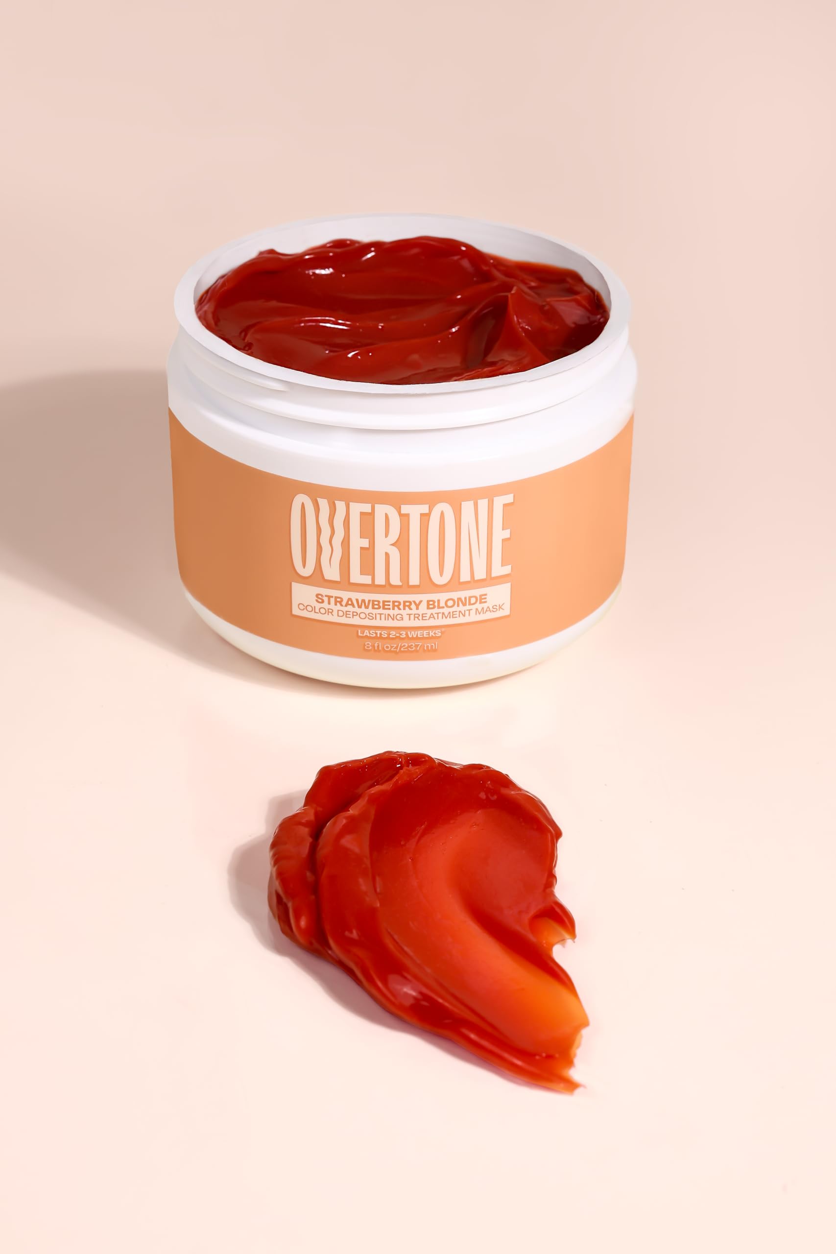 Overtone shea coconut avocado oil icons highlight nourishing ingredients.