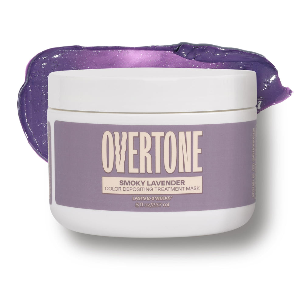 oVertone Smoky Lavender bottle for at-home color deposit and conditioning.