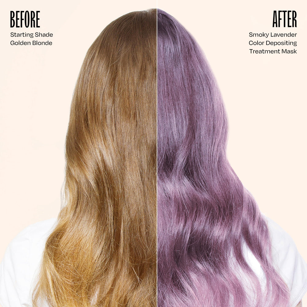 oVertone Smoky Lavender results appear as richer shine and tone.