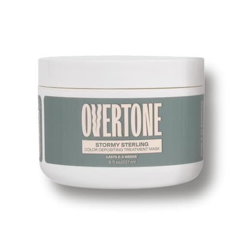Overtone Stormy Sterling application glove ready for at-home color treatment.