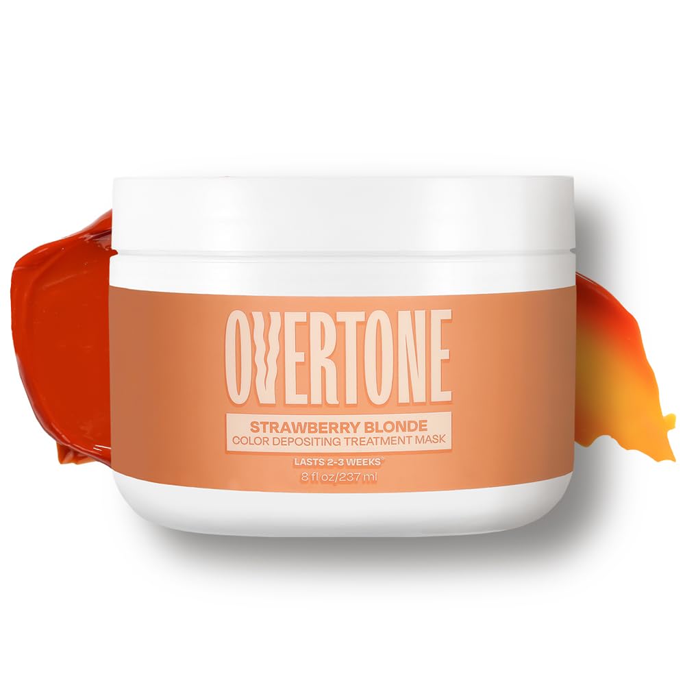 Overtone Strawberry Blonde bottle front showing at-home color conditioning.