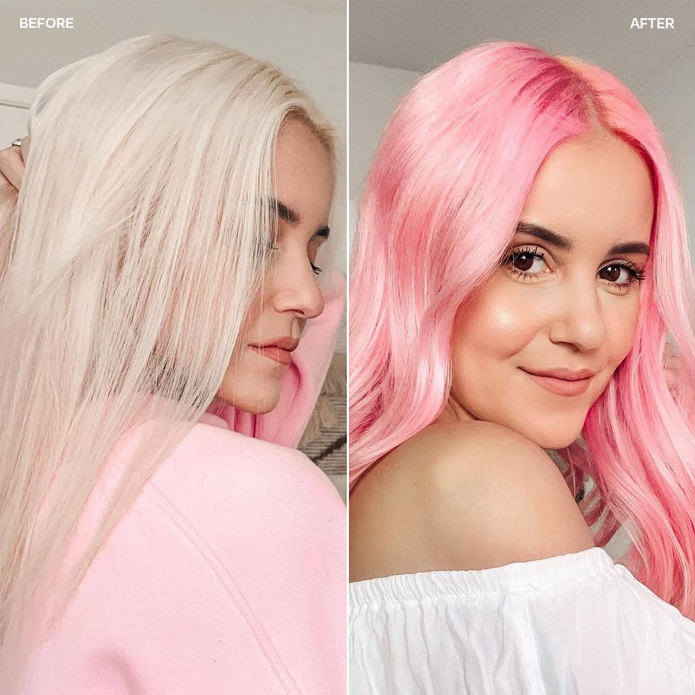 Overtone wet hair foamy lather demonstrates easy daily color maintenance