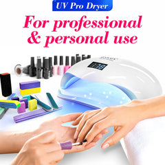OVLux 180W nail lamp wide opening accommodates hands and feet comfortably