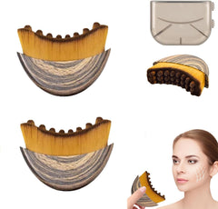 OVQ lymphatic contour face brush front view for precise contouring and gentle drainage