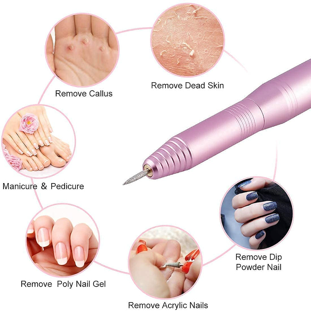 OVX professional nail drill kit offers a complete set for various nail tasks.