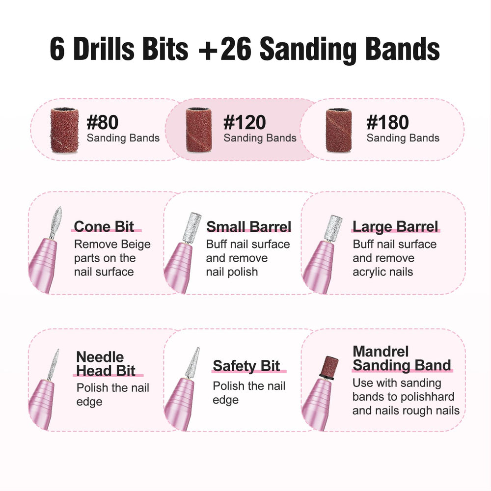 OVX travel ready nail drill with USB power for mobile use.