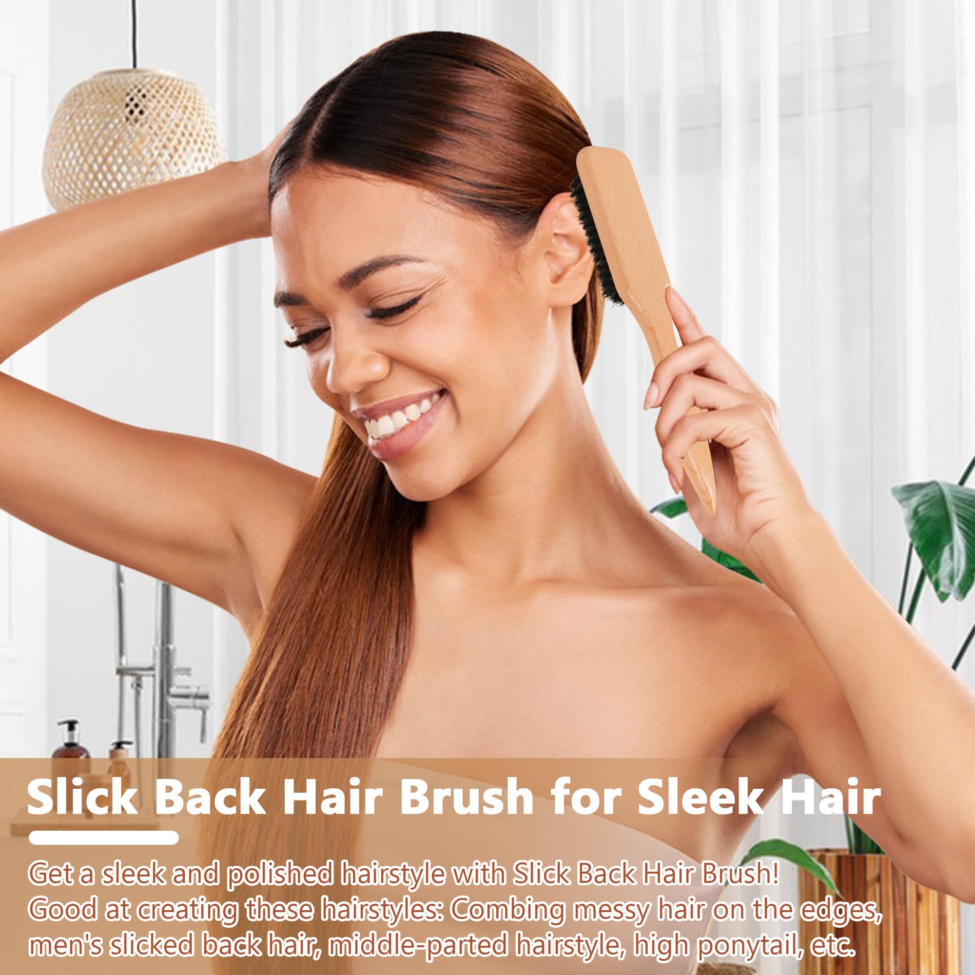 OWIIZI ponytail styling demonstration with sleek back look