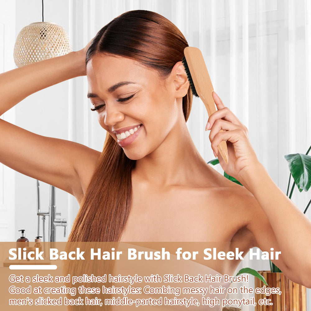 OWIIZI ponytail styling demonstration with sleek back look