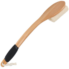 OWIIZI cepillo lufa curvo de madera para uso cómodo en la ducha
