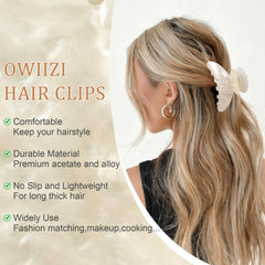 Pinza OWIIZI antideslizante y ligera, perfecta para uso diario y cabello fino.