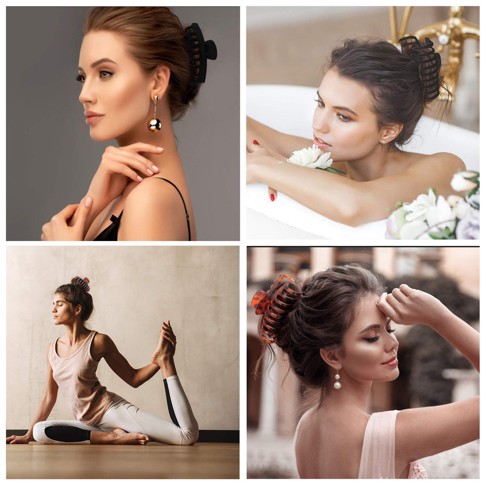 OWIIZI pinzas para baño, protegen el cabello del agua y mantienen el estilo.