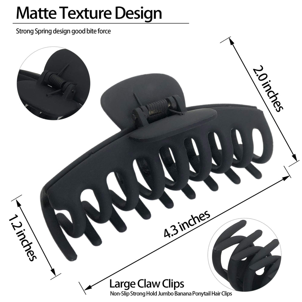 OWIIZI pinzas de agarre fuerte con diseño leopardado mate para evitar deslizamiento.