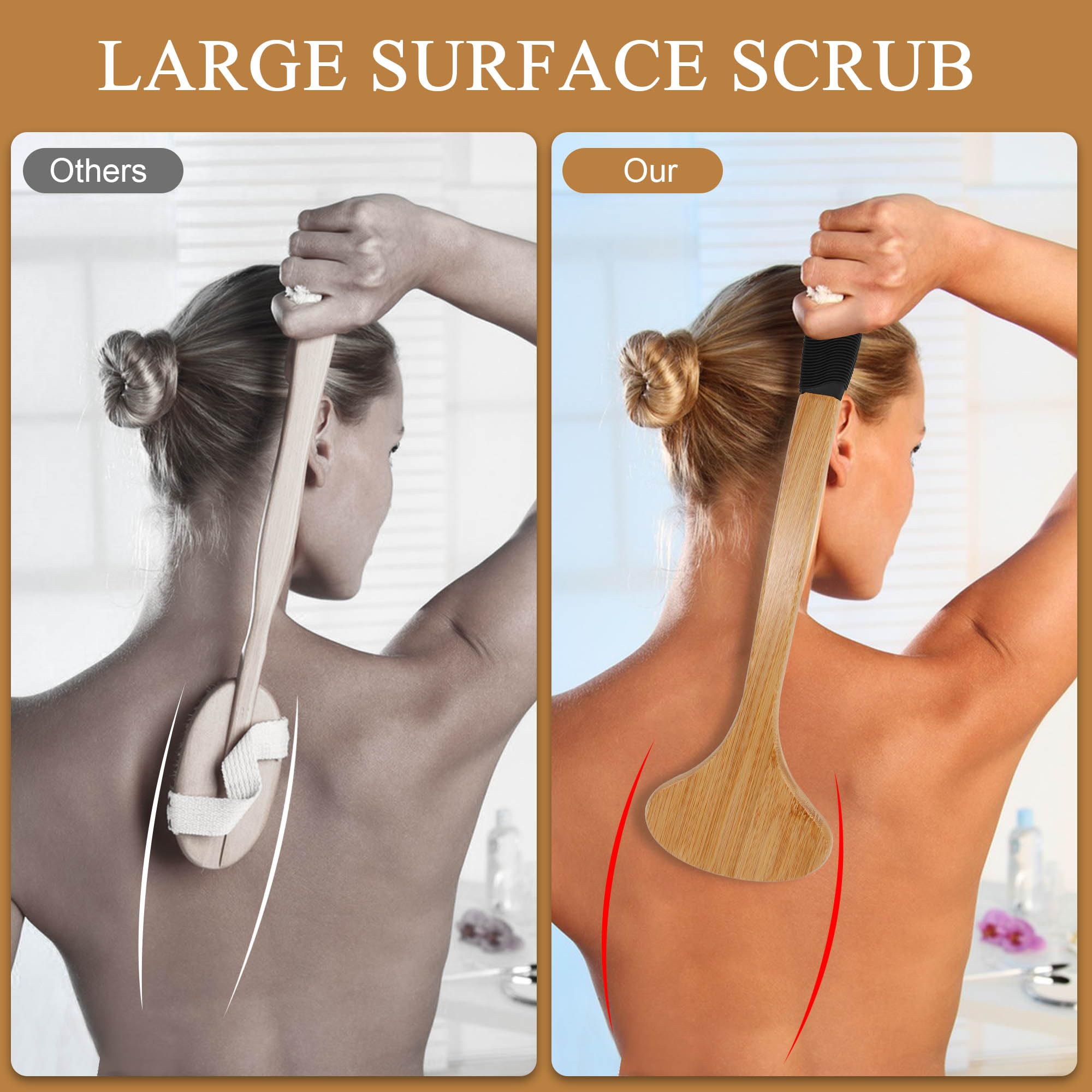 OWIIZI uso humedo-seco para exfoliar y masajear