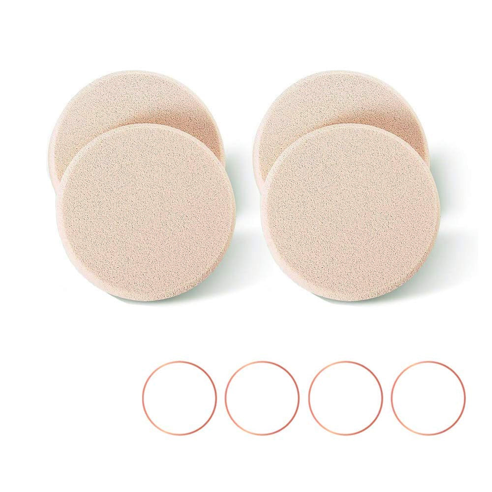 OWLFAVO round makeup sponge beige ideal for smooth foundation application