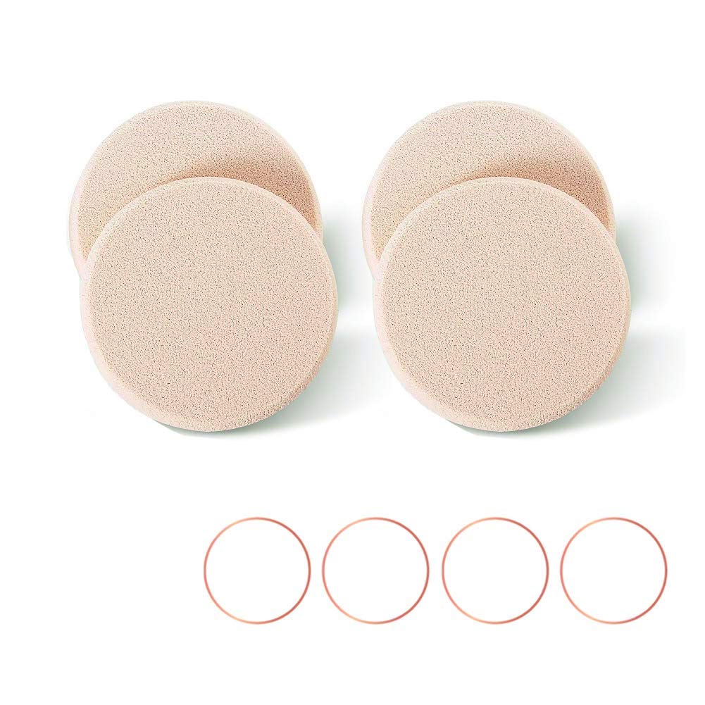 OWLFAVO round makeup sponge beige ideal for smooth foundation application