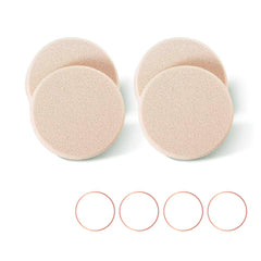 OWLFAVO round makeup sponge beige ideal for smooth foundation application