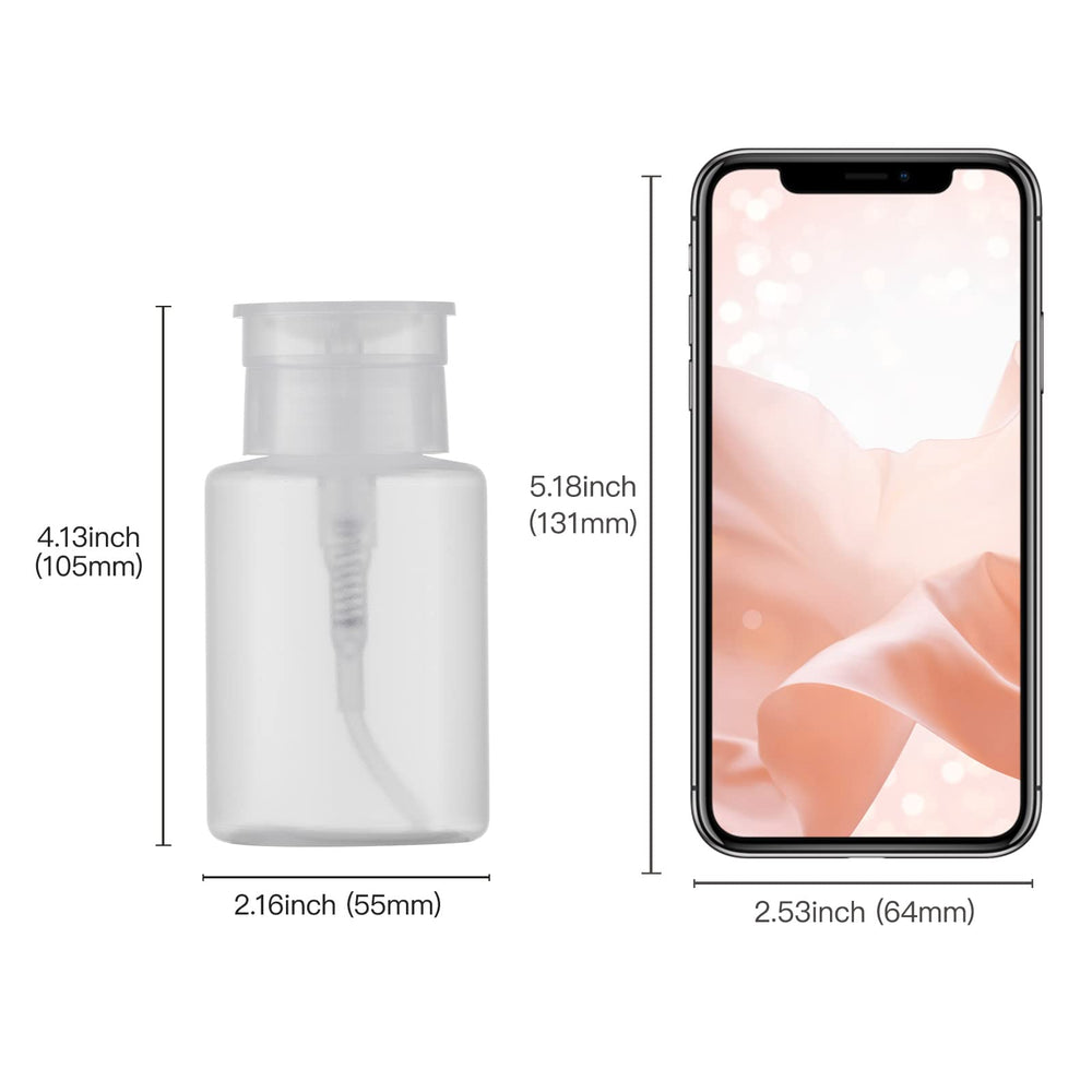 Owlyee clear 150ml pump bottle, ideal makeup remover on the go.