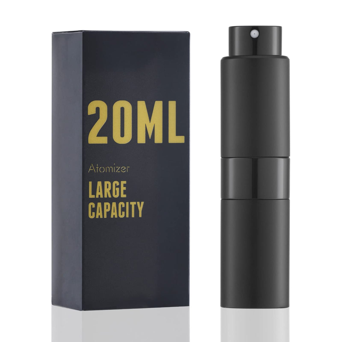 Owlyee perfume travel bottle 20ml black compact for easy refills