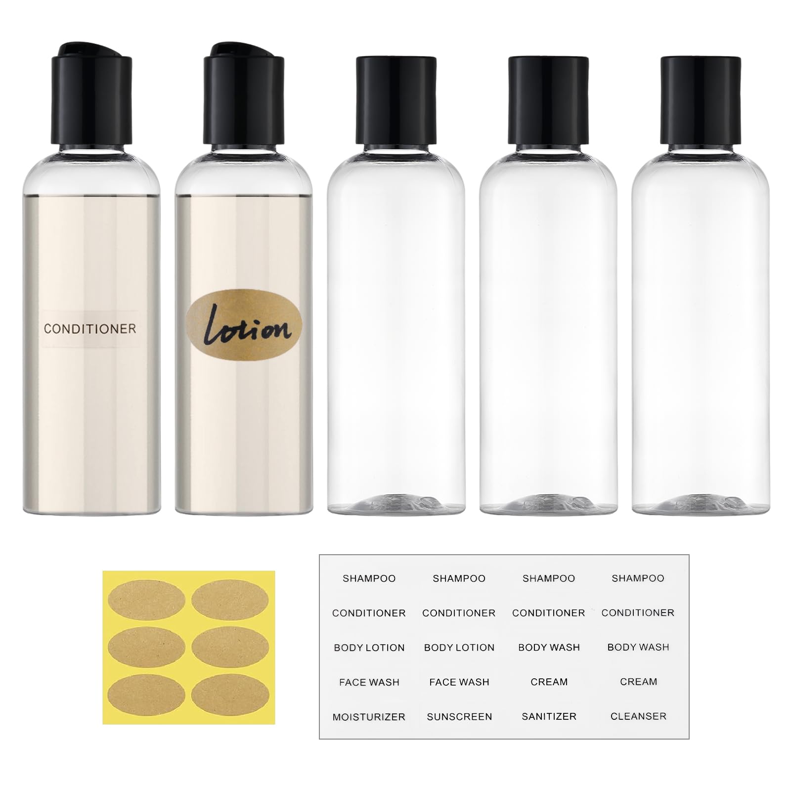 owlyee travel bottles with screw-top cap prevent leaks during flights