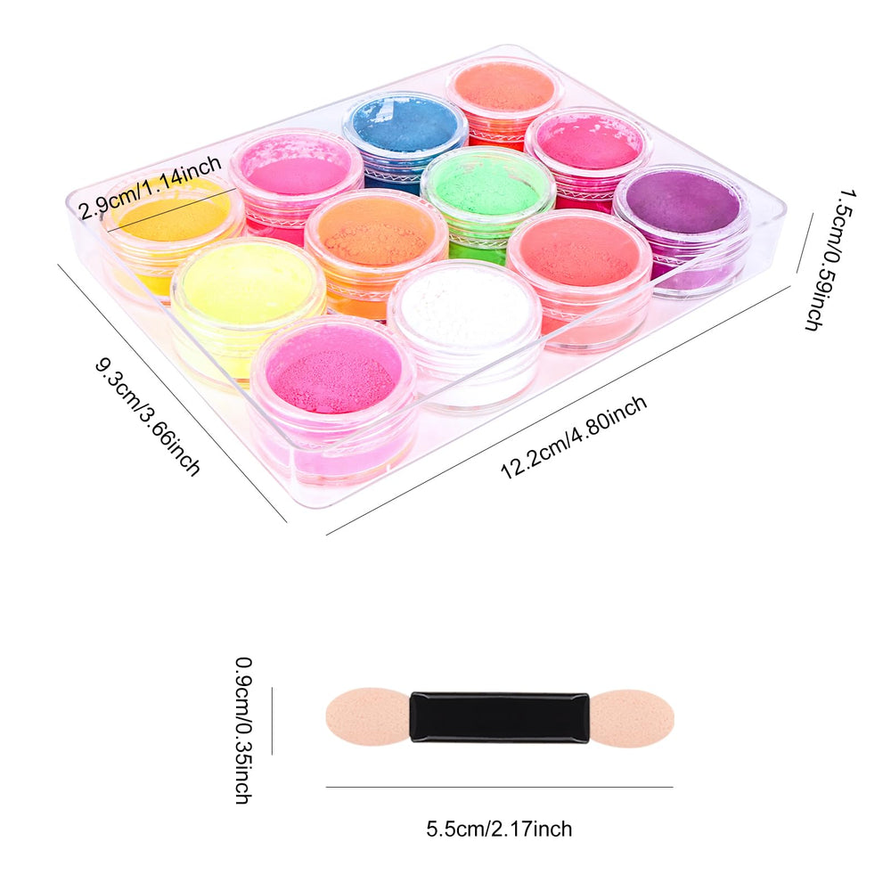 Ownest neon powder for bold, festival-ready nail looks.