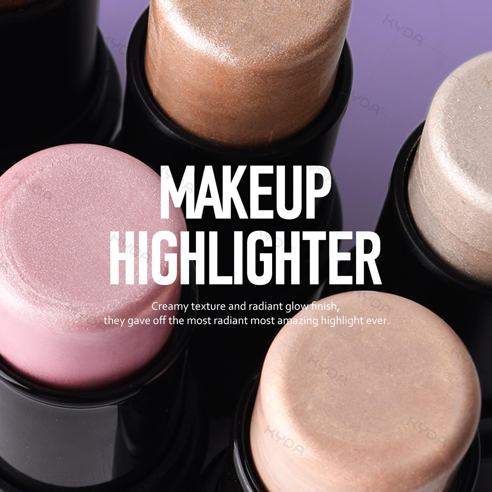 Ownest 2 Colors Highlighter Stick cupid-bow application