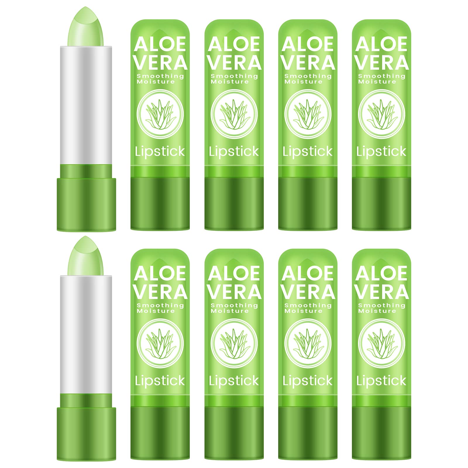 Ownest bálsamo labial aloe vera cambia color con el calor para un aspecto natural