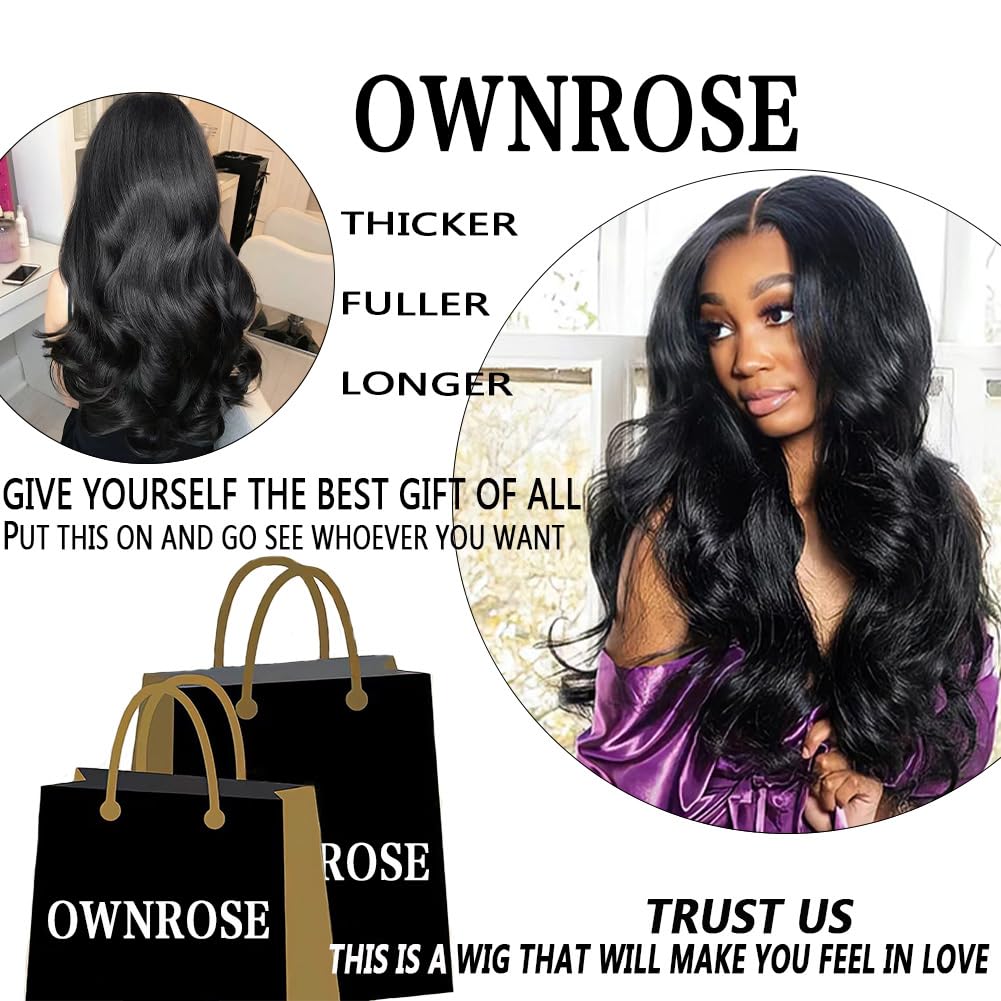 OWNROSE natural hairline with baby hairs for a believable look