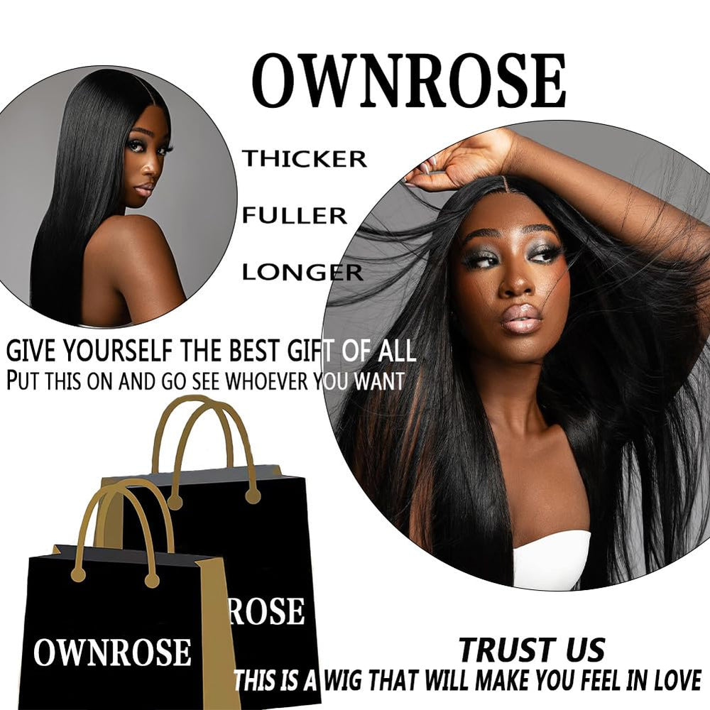 OWNROSE straight Brazilian hair with natural luster for versatile looks