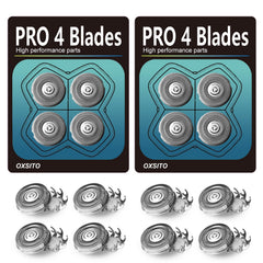 OXSITO 8Pack Pro gold blades offer a smooth, efficient shave for head and body grooming.